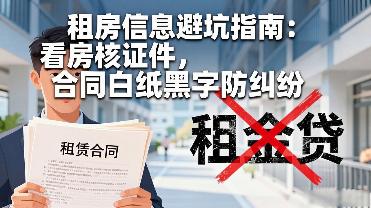租房信息避坑指南：看房核证件，合同白纸黑字防纠纷