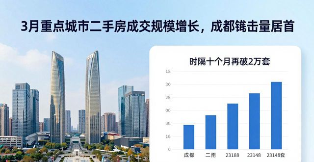 3月重点城市二手房成交规模增长，成都成交量居首