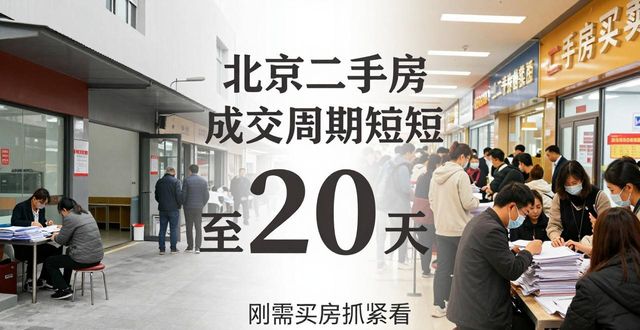 二手房信息：北京成交周期缩短至20天，刚需买房抓紧看