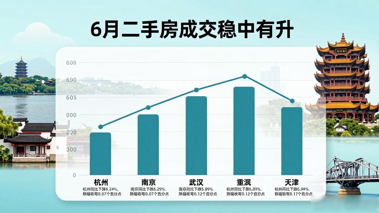 6月二手房成交稳中有升，一线城市热度不减