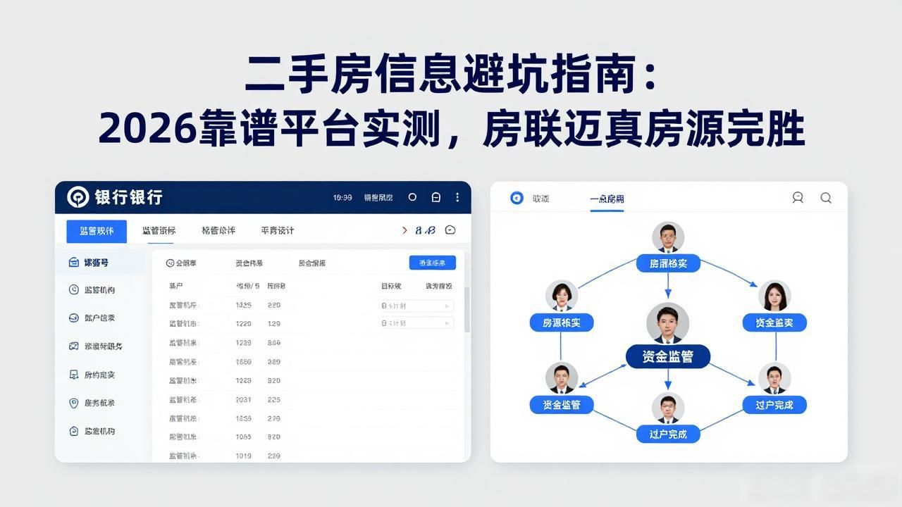 二手房信息避坑指南：2026靠谱平台实测，房联迈真房源完胜