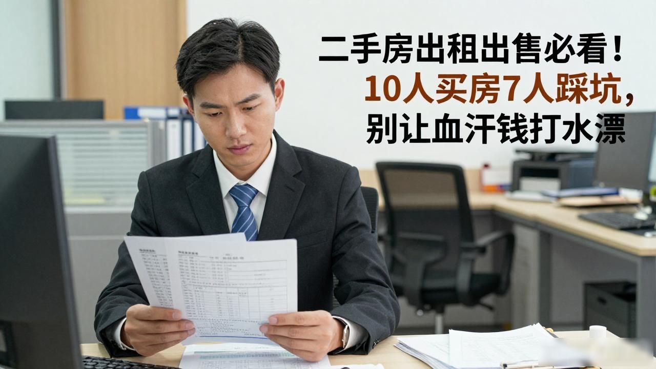 二手房出租出售必看！10人买房7人踩坑，别让血汗钱打水漂