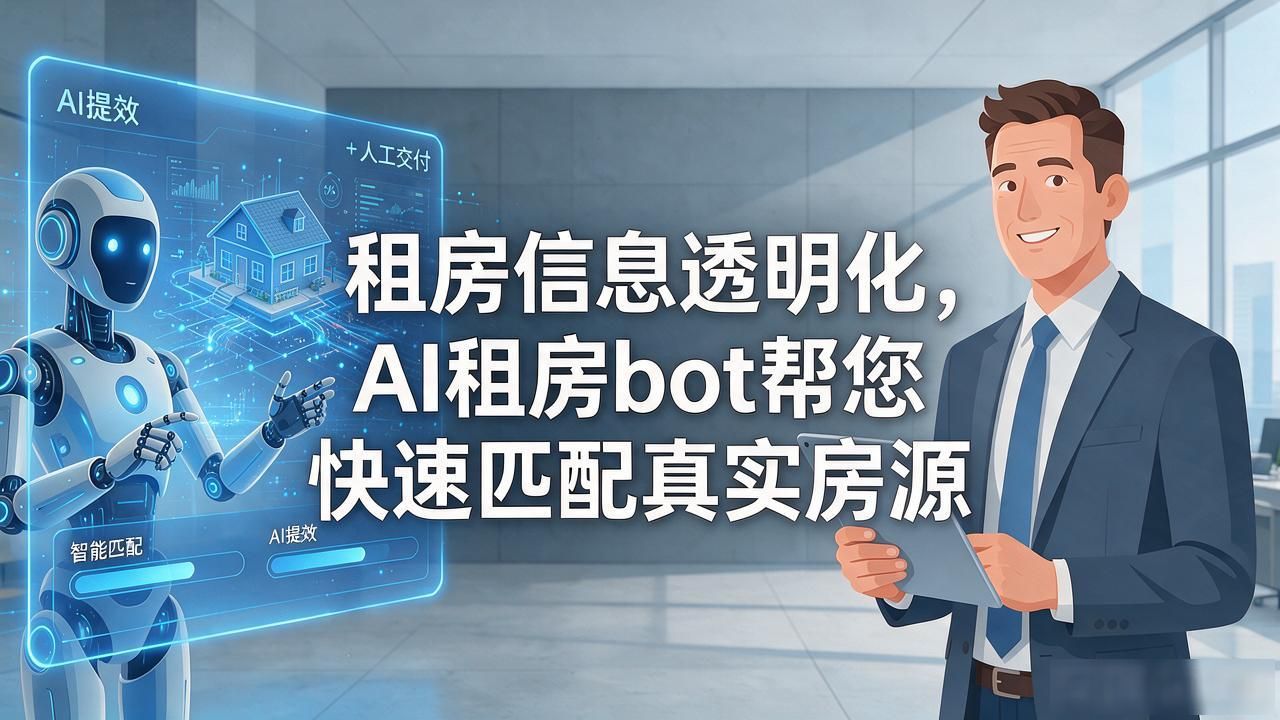 租房信息透明化，AI租房bot帮您快速匹配真实房源