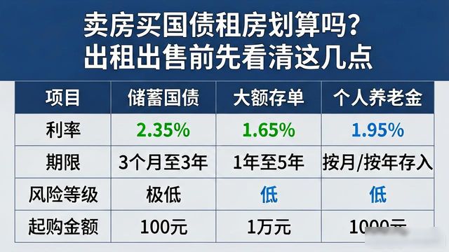 卖房买国债租房划算吗？出租出售前先看清这几点