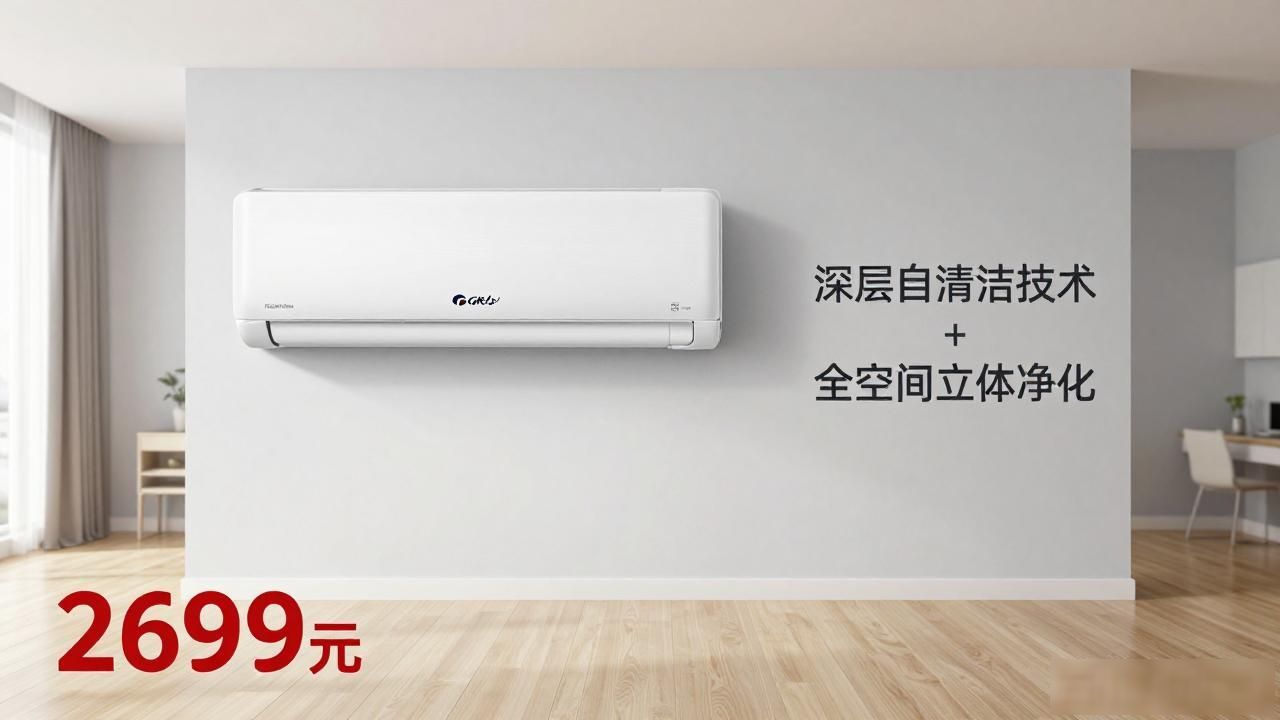 租房族必看：2699元格力空调，省电静音免拆洗