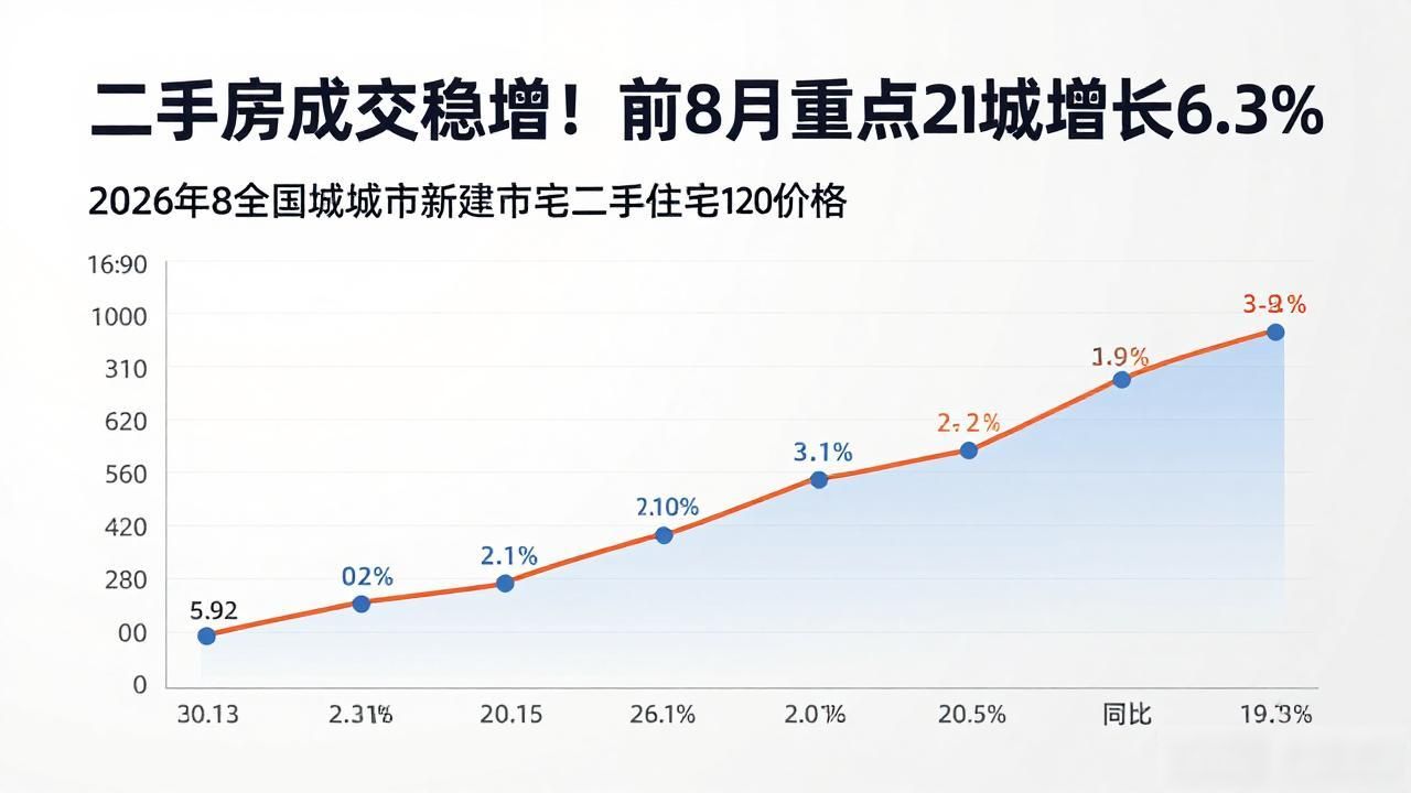 二手房成交稳增！前8月重点20城增长6.3% 这些数据要知道
