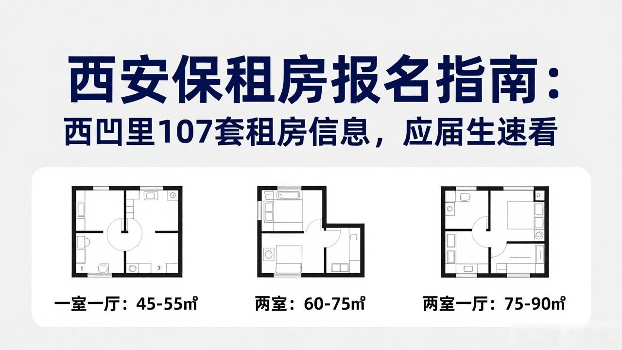 西安保租房报名指南：西凹里107套租房信息，应届生速看