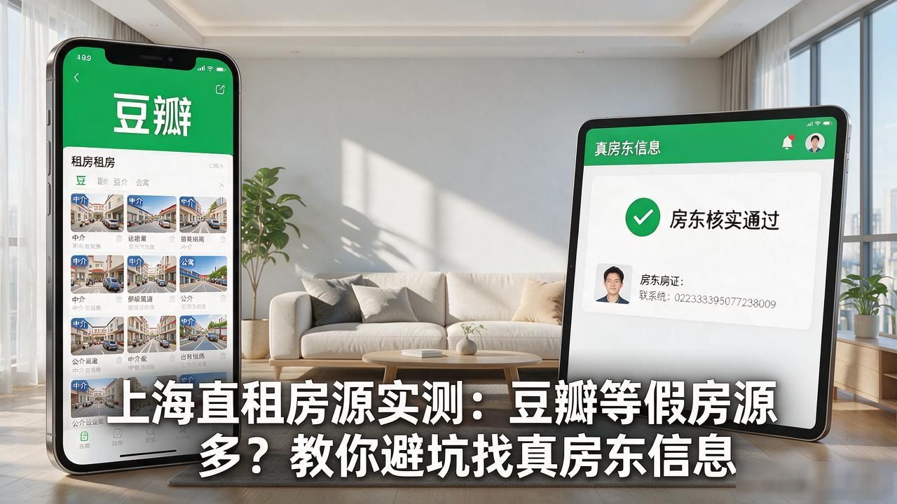 上海直租房源实测：豆瓣等假房源多？教你避坑找真房东信息