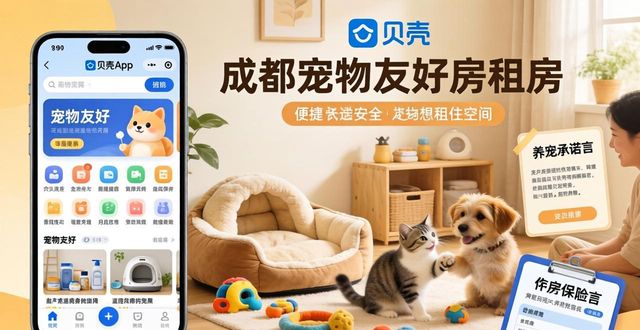 租房信息：成都试点宠物友好房，养宠承诺书+保险