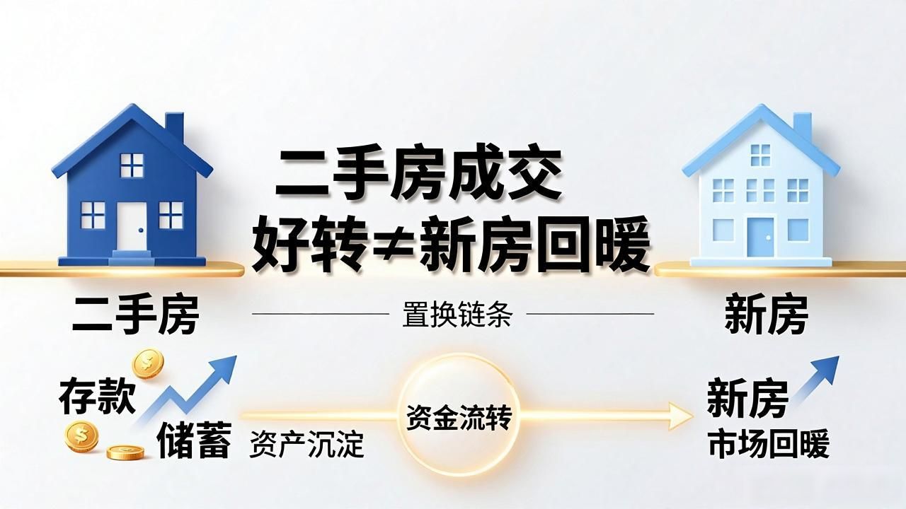 二手房成交好转≠新房回暖，置换链条为何总被证伪