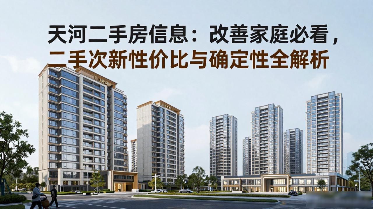 二手房信息_广州天河改善型住宅 新房VS二手房 克而瑞天河楼市分析