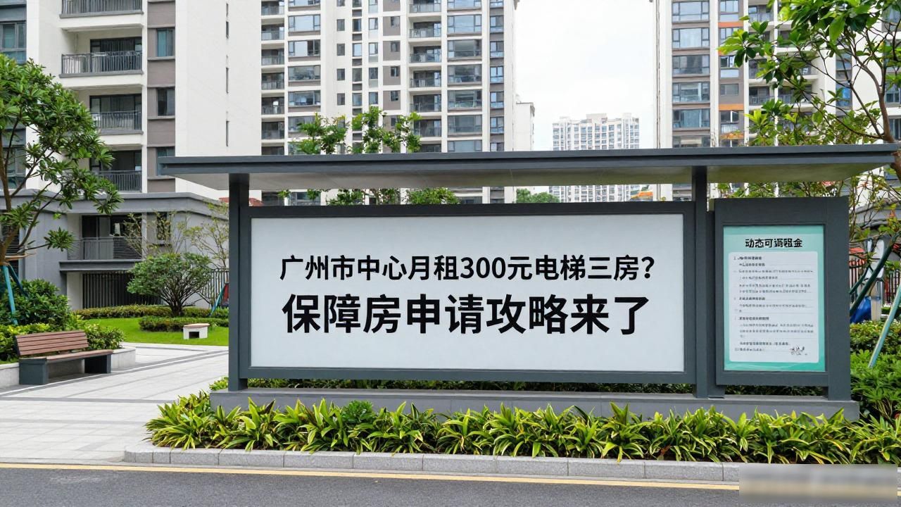广州市中心月租300元电梯三房？保障房申请攻略来了