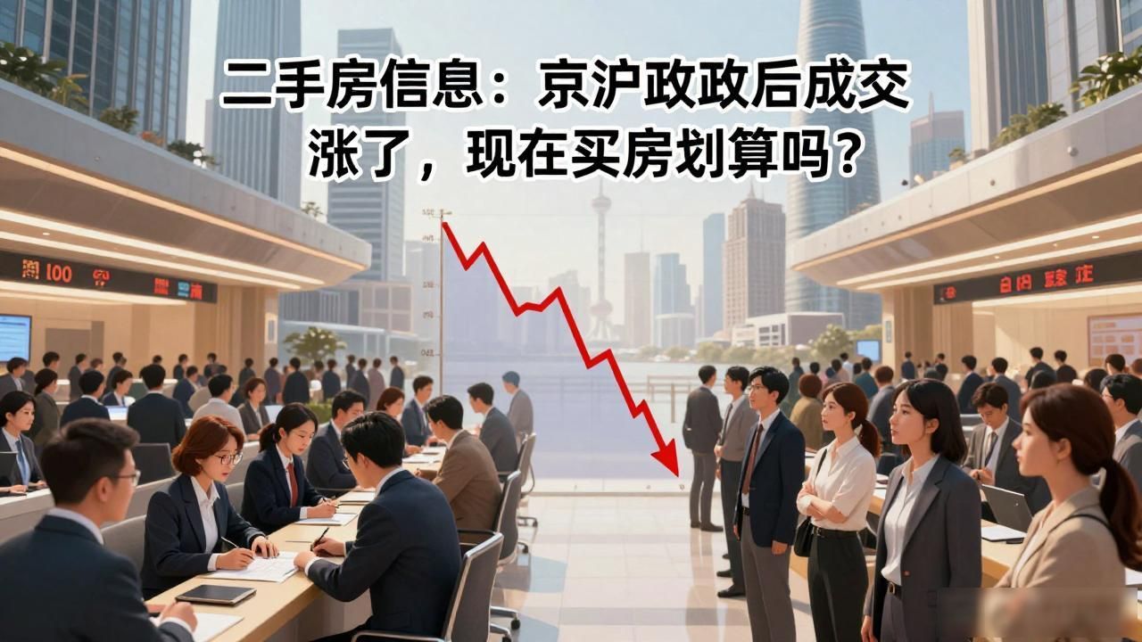 二手房信息：京沪新政后成交涨了，现在买房划算吗？