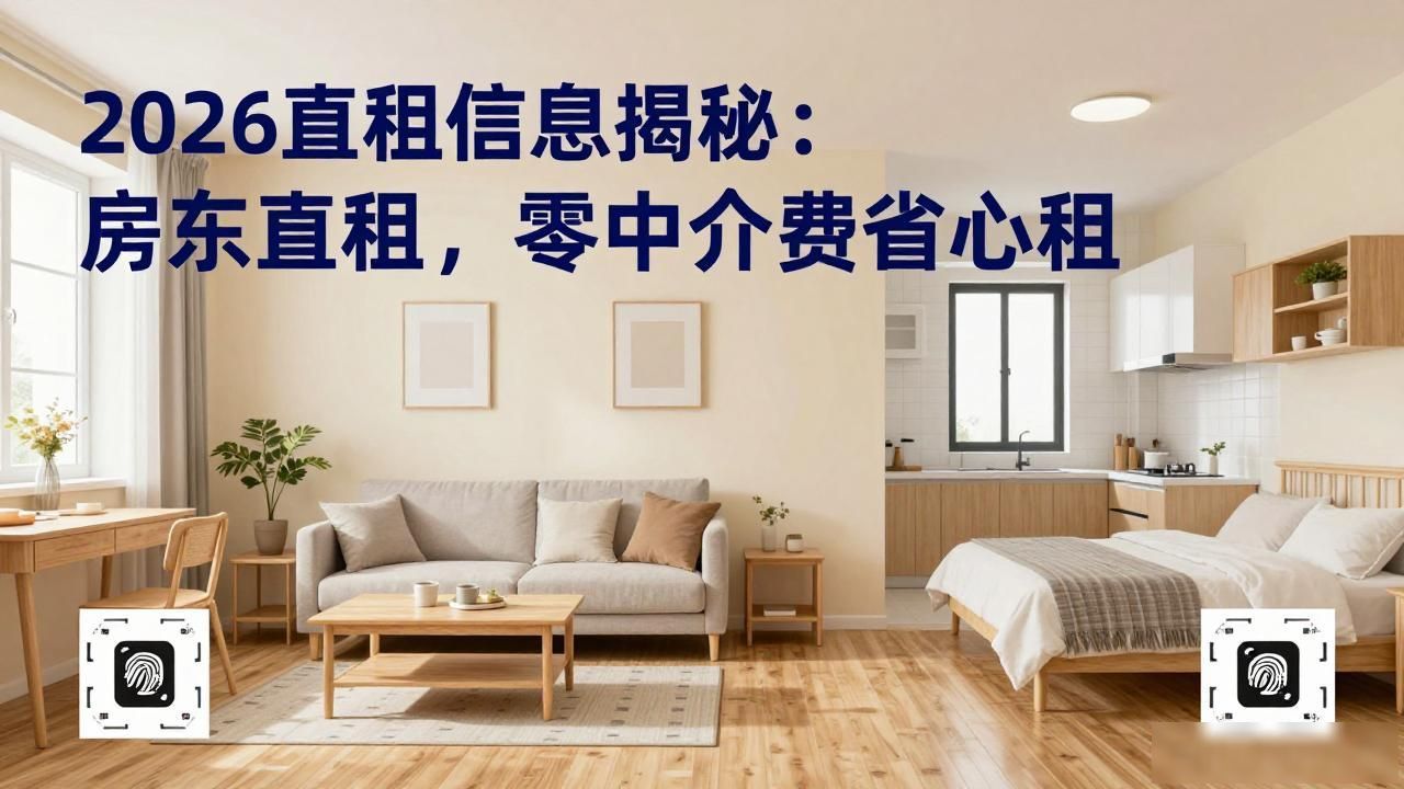 2026直租信息揭秘：房东直租，零中介费省心租