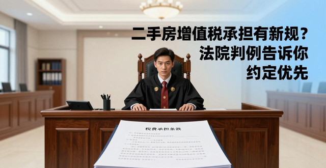 二手房增值税承担有新规？法院判例告诉你约定优先