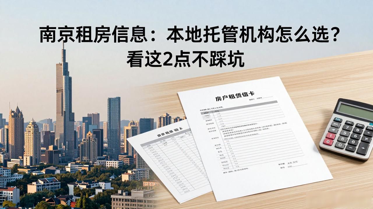 南京租房信息：本地托管机构怎么选？看这2点不踩坑