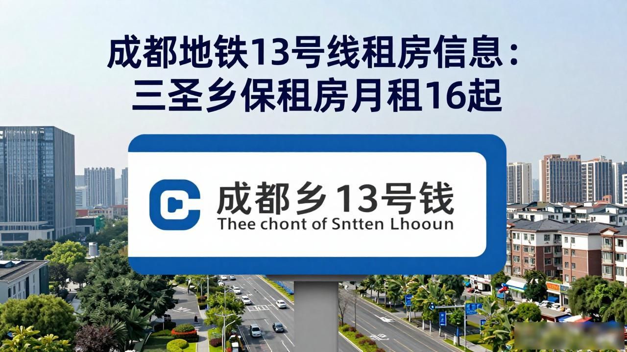 成都地铁13号线租房信息：三圣乡保租房月租16起