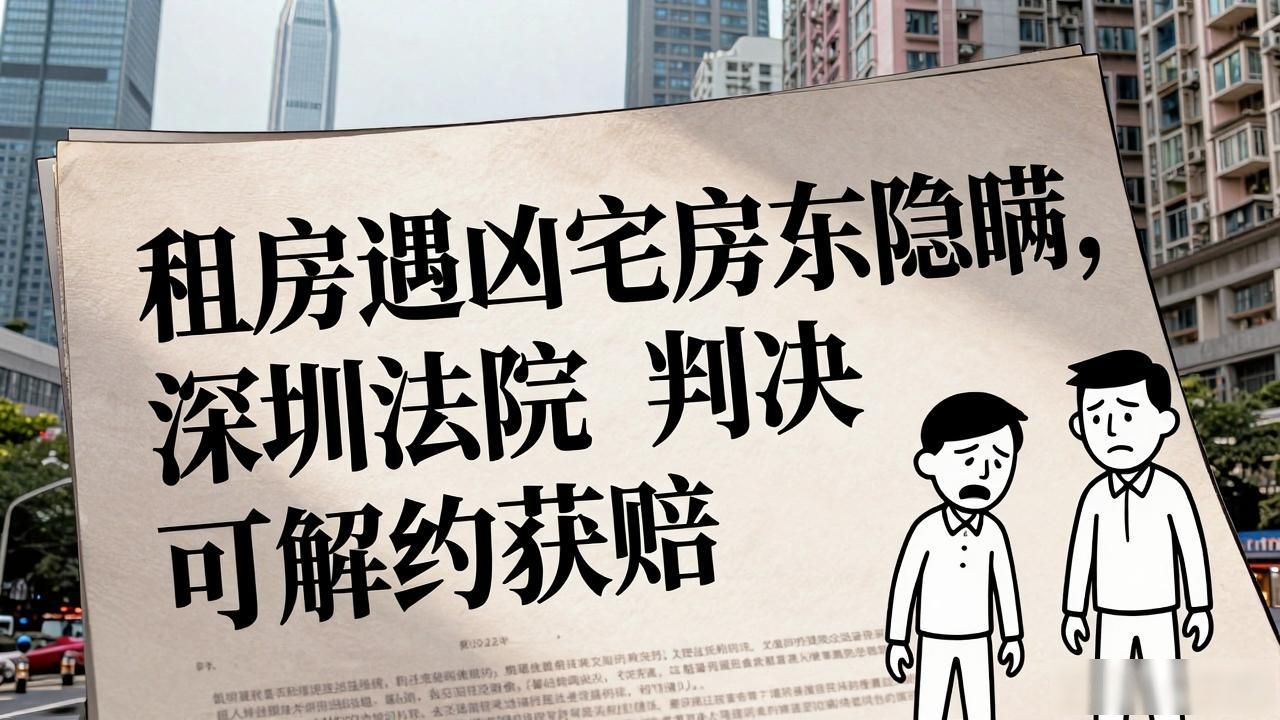 租房遇凶宅房东隐瞒，深圳法院判决可解约获赔