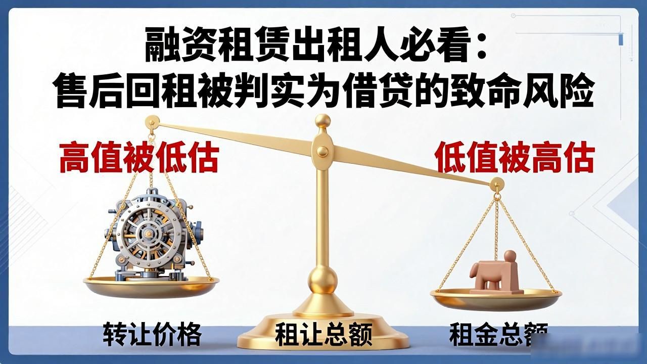融资租赁名为租赁实为借贷 判决书 物不真价不实意不合_出租出售
