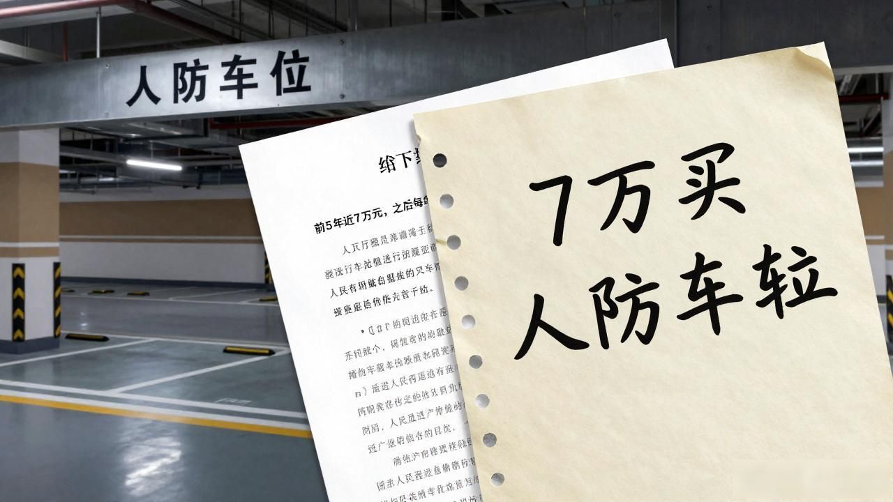 买车位变租赁？7万买人防车位，合同玩文字游戏