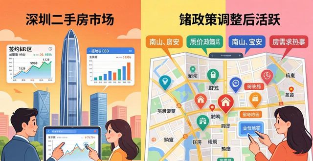 深圳二手房市场政策调整后活跃，购房者入市意愿增强