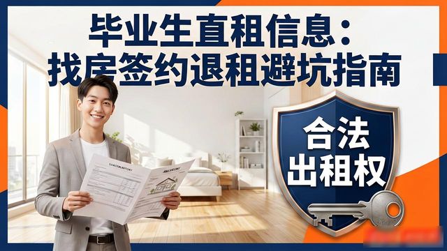 毕业生直租信息：找房签约退租避坑指南