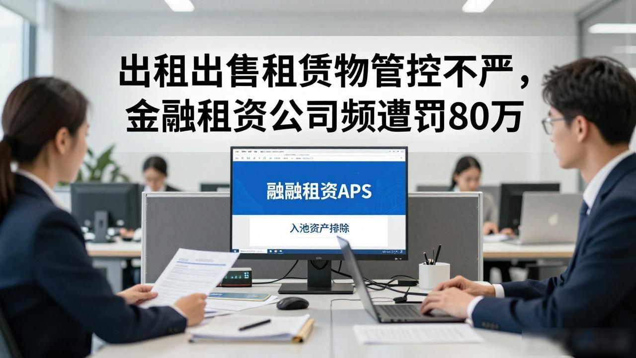 出租出售租赁物管控不严，金融租赁公司频遭罚80万