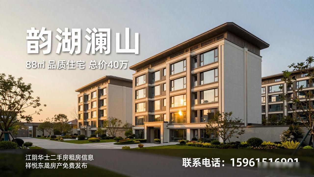 江阴华士二手房租房信息，祥悦东晟房产免费发布