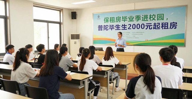 保租房毕业季进校园，普陀毕业生2000元起租房