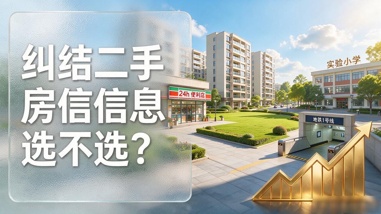 纠结二手房信息选不选？入住5年后差距大，买房避坑指南