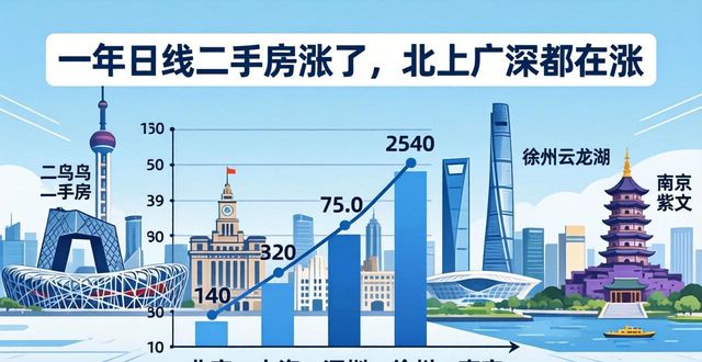 一线城市二手房涨了，北上广深都在涨