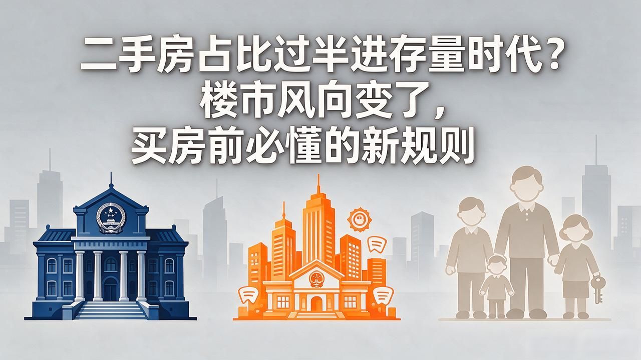 二手房占比过半进存量时代？楼市风向变了，买房前必懂的新规则