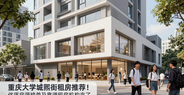 重庆大学城熙街租房推荐_优质房源榜单_租房信息