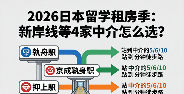 2026日本留学租房季：新岸线等4家中介怎么选？