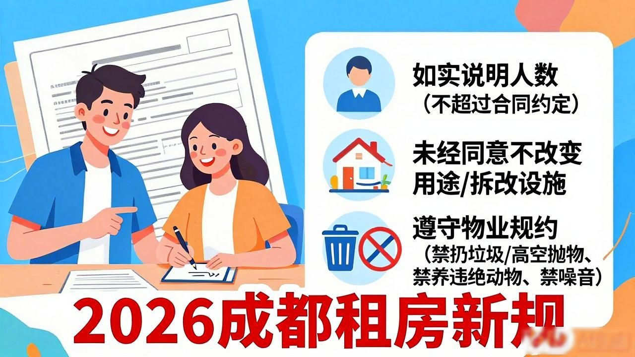 2026成都租房新规：严打群租房与虚假房源
