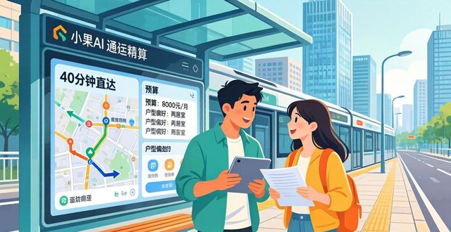 租房信息用AI通勤精算，望京40分钟直达