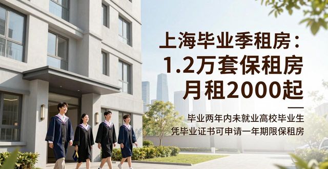 上海毕业季租房：1.2万套保租房月租2000起