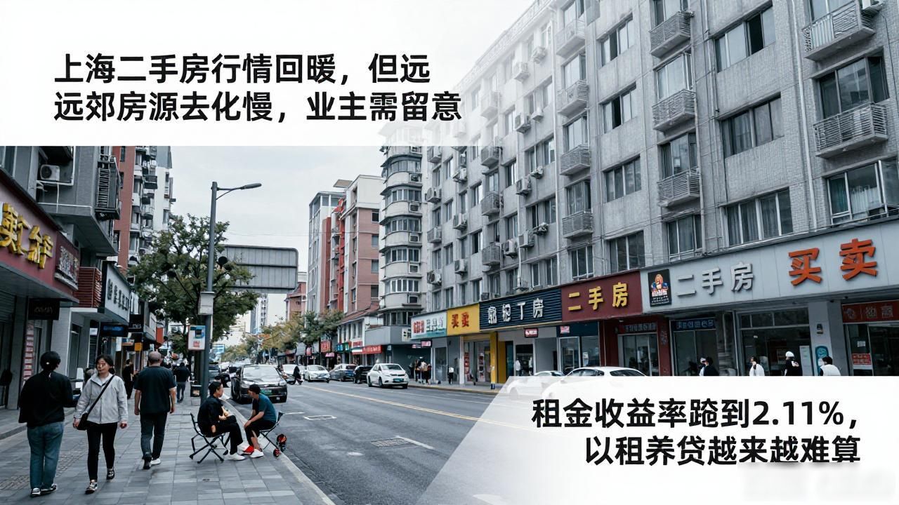 上海二手房行情回暖，但远郊房源去化慢，业主需留意