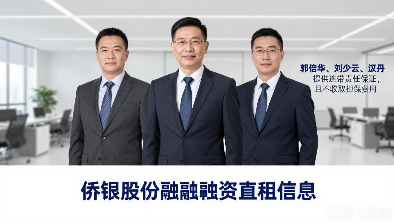 直租信息：侨银股份融资租赁，车辆设备售后回租