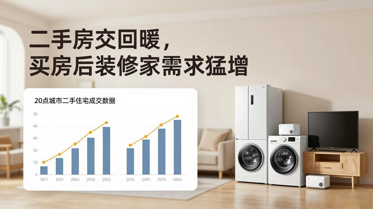 二手房成交回暖，买房后装修家电需求猛增