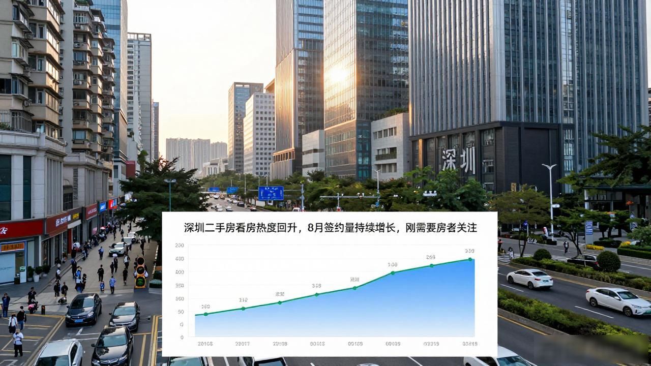 深圳二手房看房热度回升，8月签约量持续增长，刚需购房者关注