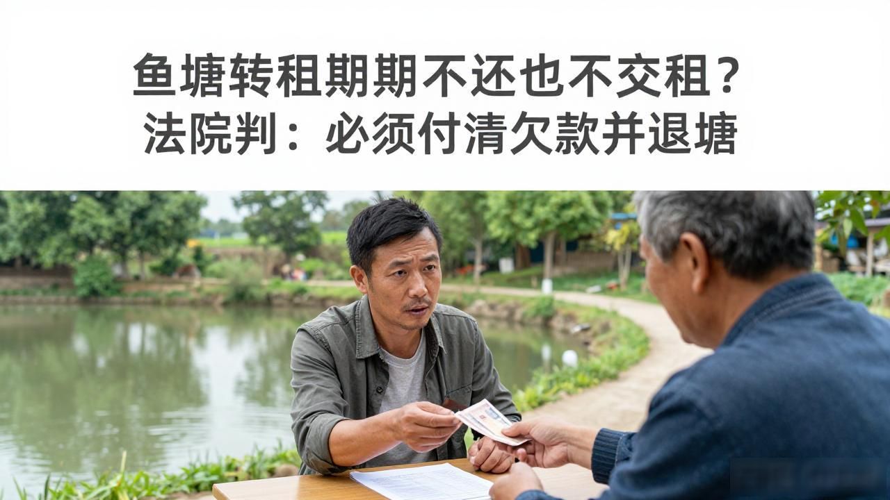 鱼塘转租到期不还也不交租？法院判：必须付清欠款并退塘