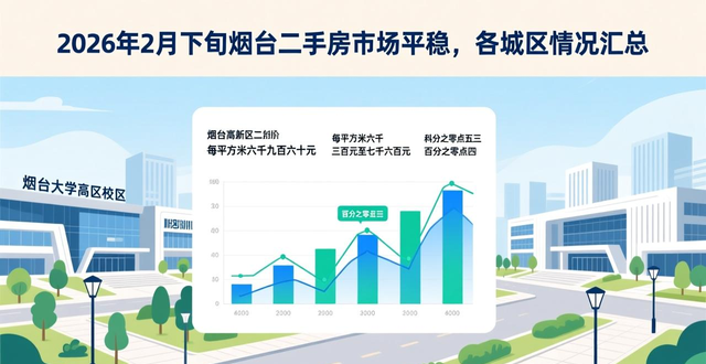 2026年2月下旬烟台二手房市场平稳，各城区情况汇总