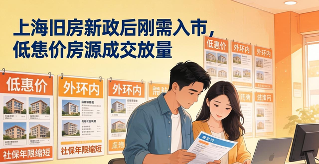 上海二手房新政后刚需入市，低总价房源成交放量