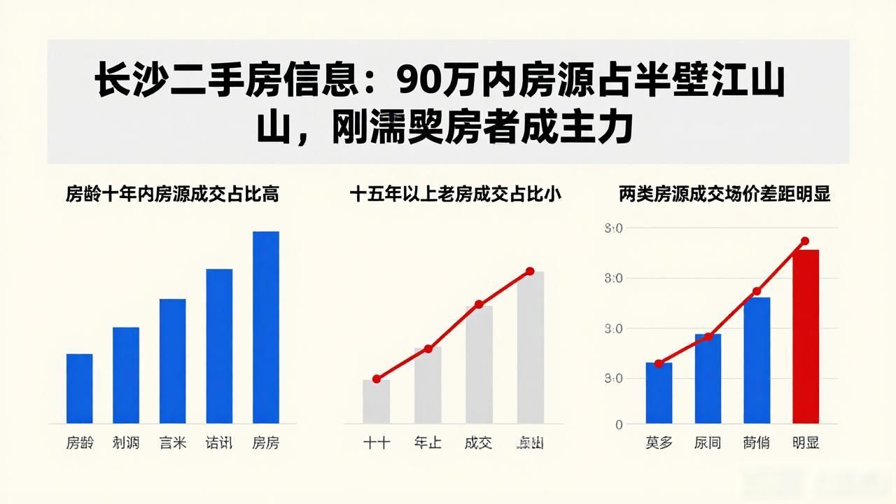 长沙二手房信息：90万内房源占半壁江山，刚需购房者成主力