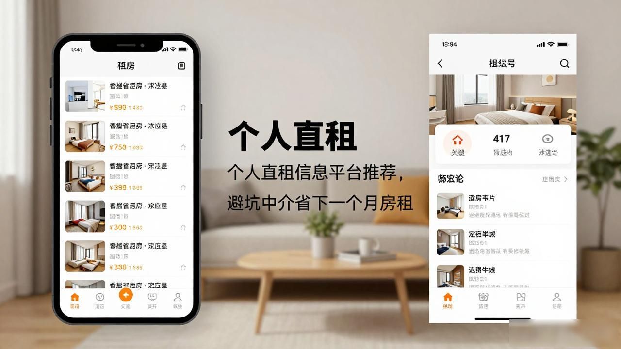 个人直租信息平台推荐，避坑中介省下一个月房租