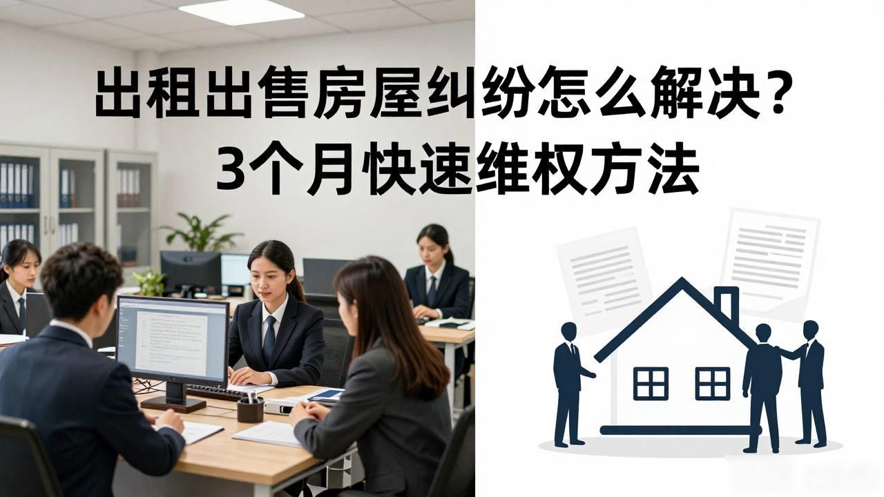 出租出售房屋纠纷怎么解决？3个月快速维权方法