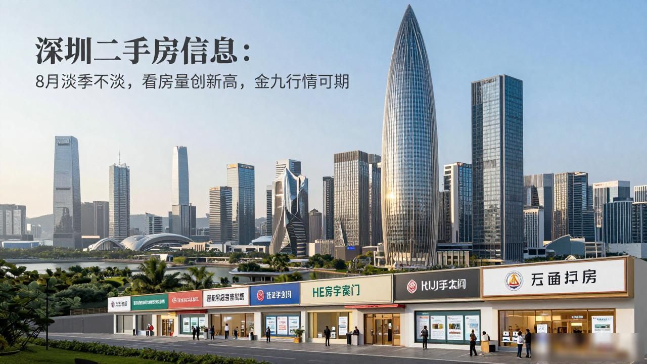 深圳二手房信息：8月淡季不淡，看房量创新高，金九行情可期