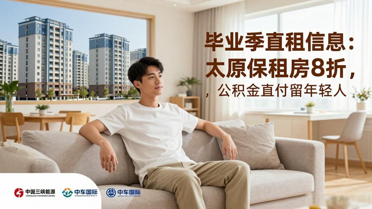 毕业季直租信息：太原保租房8折，公积金直付留年轻人
