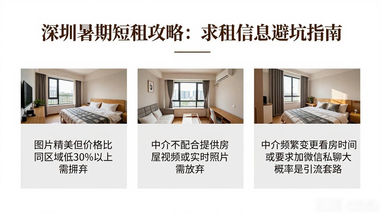 深圳暑期短租攻略：求租信息避坑指南